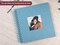 DIY Scrapbook Photo Album 80 Pages Thick Kraft Blank Blue Paper Memory Book for Wedding and Anniversary Family (Blue, 10 Inch)